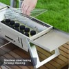 Portable Charcoal Grill, Foldable BBQ Grill Barbecue Grill Stainless Steel