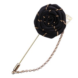 Lapel Pin Brooch for Men Suit Tassel Chain Brooch Rose Flower Pin Brooches Mens Lapel Pins for Suits Bridegroom Wedding