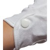 Ringmaster White Cotton Gloves with Snap Closure, White, Small