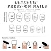 Short False Nails - 24pcs Press on Nails - Flower