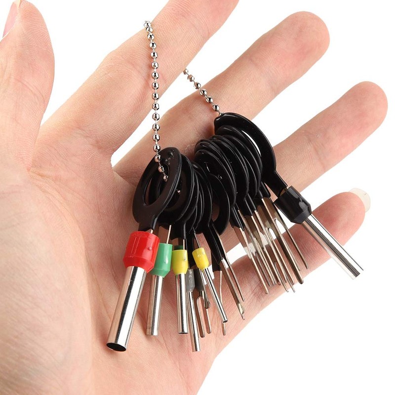 Auto Terminals Removal Tool Set, 18 Pieces Terminal Ejector Kit,