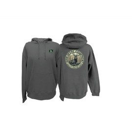 John Deere Mens CH Buck Pullover Hood (US, Alpha, XX-Large, Regular, Regular, Charcoal)