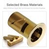 SWHYGER Champagne Bronze Sink Drain with Overflow,Brass Bathroom Sink 1