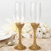 Fashion Craft 2527 Gold Lattice Botanical Collection Flute Set One