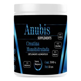Creatina Monohidratada 500gm Anubis En Polvo Varios Sabores Naranja