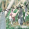 Portable Clothesline with 12 Clothespins, Windproof Travel Clothesline Stretchy Retractable
