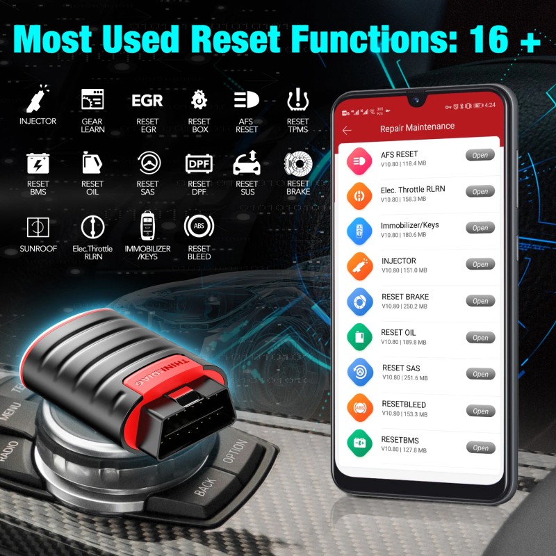 Professional Thinkdiag OBD2 Scanner 2026 Upgrade with Bidirectional Control 15