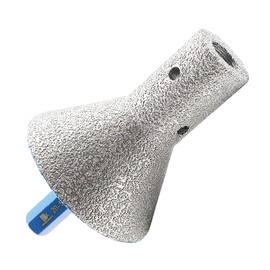 Diamond Finger Milling Chamfer Bits 4/5" to 2" - BRSCHNITT Dry Core Drill Bit for Enlarging Shaping Existing Holes of Porcelain,Hard Ceramic,Granite,Marble hex Shank