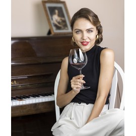 Red Wine Glasses Set of 4, Large Hand Blown Crystal Burgundy Glasses-Ultra-thin, Light for Wine Tasting, 23.5OZ, Perfect Gifts, Valentine's Day, Anniversary, Birthday