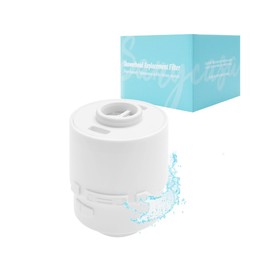 SANYCASA Shower Head Filter for Hard Water – One-Click Button, High Output KDF-55 Filter Removes 99% of Chlorine & Heavy Metals, Fits Handheld, Fixed & Rain Showerheads-Brushed Nickel