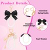 Maxqzin 2 Pcs Bow Keychain, Bow Keychain for Purse with