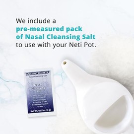 ANCIENT SECRETS Neti Pot Salt - Sal limpiadora nasal, sal pura no yodada para uso en olla de limpieza nasal, 10 onzas (paquete de 1)