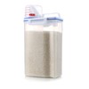 Pssopp Small Rice Storage Container, Rice Storage Dispenser, 2kg Capacity,
