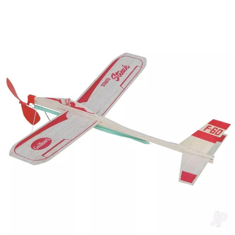 Guillow's Guillows Strato Streak Balsa Glider Rubber Band Powered 9