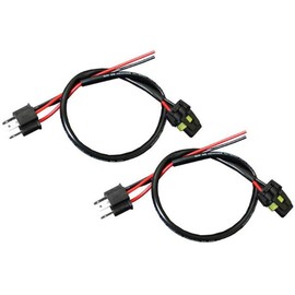 iJDMTOY Pair 9003 H4 (Male) to 9006/HB4 (Female) Converter Adapter Socket Wiring Harness Kit