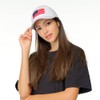 C.C American Flag Patch Baseball Cap (White)