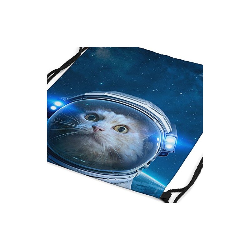 VOID Space Cat Backpack Gym Bag Sport Jute Bag Galaxy