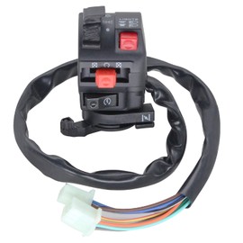 Amavoler 9 Wire 5 Function Left Starter Kill Light Choke Switch Assembly Fit for 50cc 110cc 200cc 250cc 300cc Coolster Roketa Yamoto Jetmoto Kazuma Loncin ATV Quad LZ014
