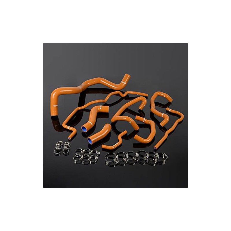 G-PLUS Silicone Radiator Coolant Hose Kit Clamps Compatible With 1999-2006