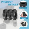 sourcing map 16 Pcs Rubber Spacers 50mm OD x 26mm
