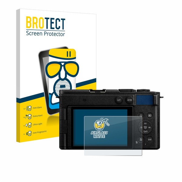 brotect Anti-Glare Glass Screen Protector Matte compatible with Panasonic Lumix
