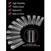 EBANKU 120Pcs Poly Gel Nail Forms, Long Square Clear Dual