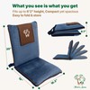 Adjustable Japanese Floor Chair with Back Support for Adults |