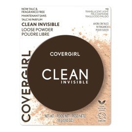 Polvo Suelto Covergirl Clean Invisible Translúcido Light 20