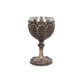 Nemesis Now B4507N9 Grail 17cm Chalice, Resin w/Stainless Steel, Bronze