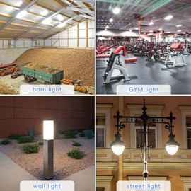 Led Corn Light Bulb-1 Pack 400W Equivalent Energy Saving, 4000K 5000lm Bright led Light Bulbs, 40W E27 Base(with E40 convertor) for Warehouse, Factory, Illuminating Large Areas, Parking Lots