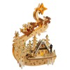 Kurt S. Adler 11.8-Inch Battery-Operated Light Up Wooden Christmas Village