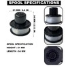 esmusssein 3PACK Strimmer Line & Cover,Spool Line +Cap with Spring
