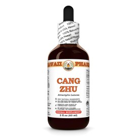 Cang Zhu (Atractylis Lancea) Dry Root Tincture, Made in Hawaii, All Natural, Vegan, Pure Liquid Extract - 2 fl.oz