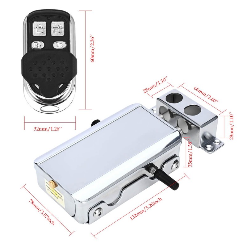 Electronic Deadbolt Door Lock, Remote Control Door Lock Anti-Theft Home