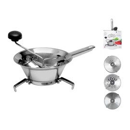 Home Trio Food Strainer with 3 Slices, Edelblatt, 20 cm