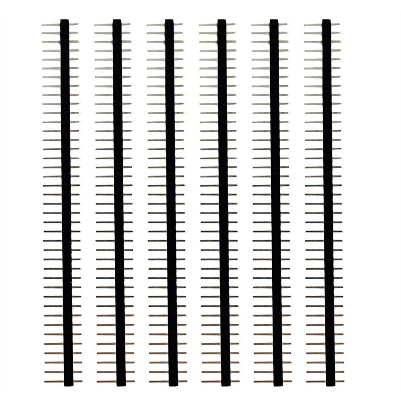 100pcs Male Header Pins,Straight Single Row 40 Pin 0.1 Inch
