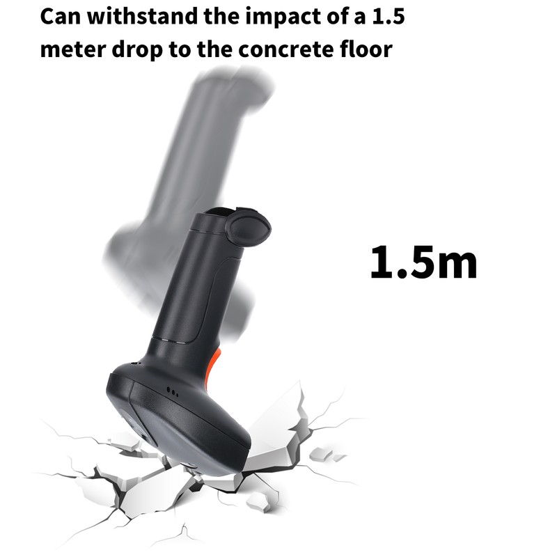 Barcode Scanner Handheld 360° Reading Dustproof Waterproof Wireless QR Code