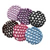 6Pcs Rhinestone Bun Cover Crochet Snood Hair Net Handmade Knit