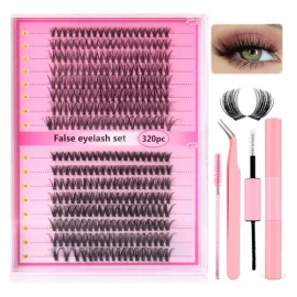 Kit De Extensiones De Pestañas Diy Naturales 9-18mm Mixtas