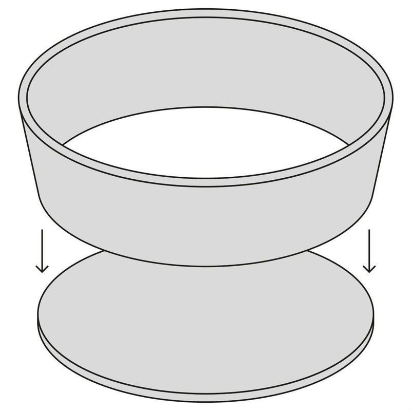 KitchenCraft Non-Stick Round Deep Cake Tin with Loose Base, 18