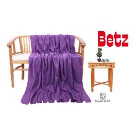 Luxury Fleece Blanket ,Colour: purple, Size: 130 x 170 cm, quality: 220 g/m² by Betz