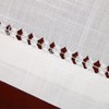 Hemstitched White Lace Napkins, Set Of 4, Size 11.5x11.5 Inch,