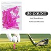 LTMMC 50PCS Pink Golf Tees Plastic, 57mm Long Golf Tees,