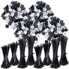 AGT Kabelbinder Klebesockel: 800er-Set UV-beständige Kabelbinder mit Sockel, schwarz (mit
