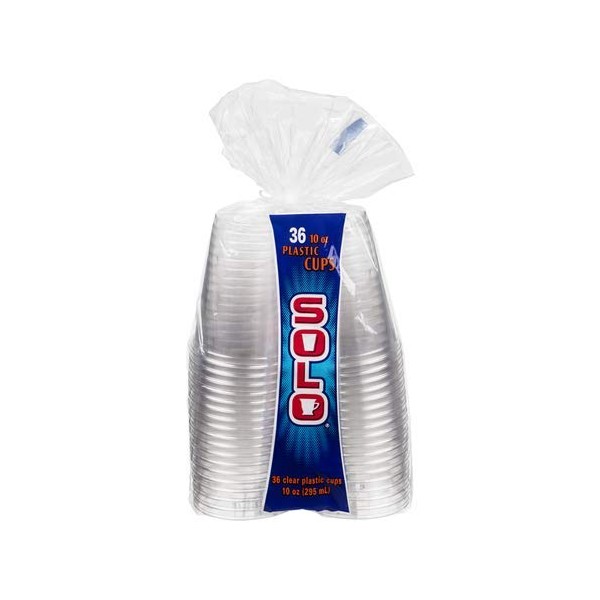 Solo Clear 10 OZ Plastic Cups - 36 CT (Pack