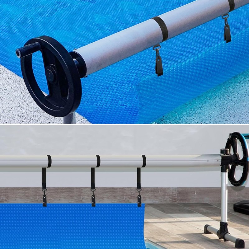 OKSTENCK Pool Solar Cover Reel Attachment Kit 24 Pcs, Includes