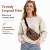 1-Piece Leopard Print Bag, Khaki Animal Print Bum Bag