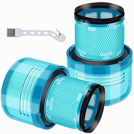 Filtros de repuesto V15 para Dyson V15 Detect, V15 Detect Absolute, V15 Submarino, V11 Torque Drive, V11 Animal, SV14 Aspiradora de barra inalámbrica, número de pieza 970013-02, verde, paquete de 2