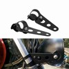 KIMISS 2pcs Headlight Mounting Brackets Motorcycle Fork Clamp Mount Brackets