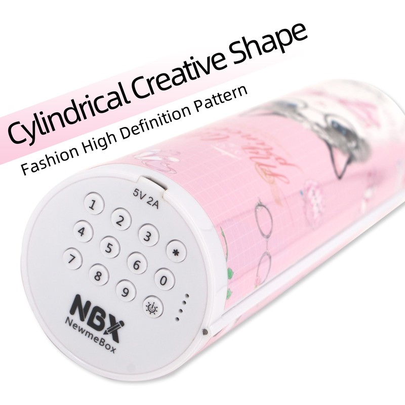 NBX NewmeBox Pencil Box with Lock, Cute and Kawaii Pencil